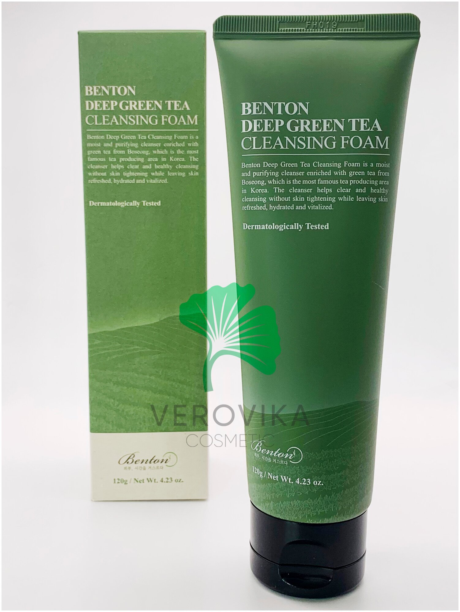 Benton очищающая пенка с зелёным чаем Benton Deep Green Tea Cleansing Foam, 120 г