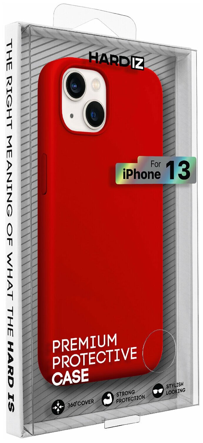 Панель Hardiz Liquid Silicone Case для iPhone 13, красная