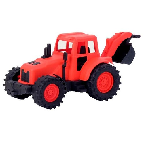 Трактор задний ковш 22см зелено-голубой 22-202-2KSC в сетке