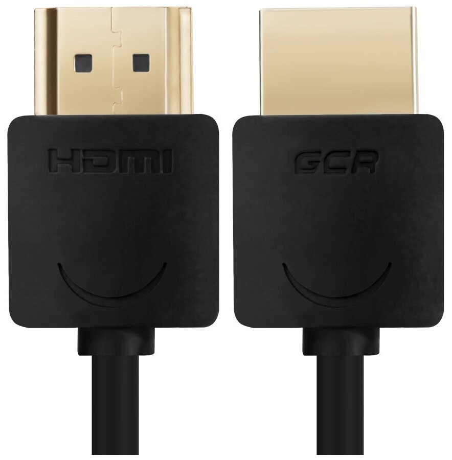Greenconnect Кабель SLIM 0.5m HDMI 2.0, черный Slim, OD3.8mm, HDR 4:2:2, Ultra HD, 4K 60 fps 60Hz, 3D, AUDIO, 18.0 Гбит/с, 32/32 AWG, GCR-51592 Greenconnect HDMI (m) - HDMI (m) 0.5м (GCR-51592) - фото №8