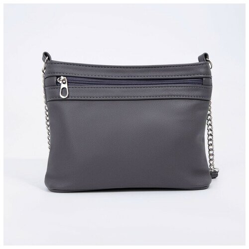 фото Сумка кросс-боди , искусственная кожа, серый mikimarket