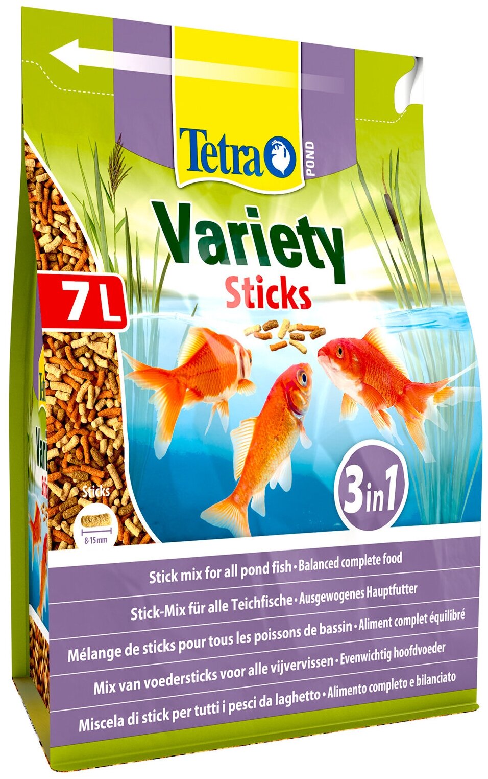 Корм для прудовых рыб Tetra Pond Variety Sticks 7л/1020гр смесь палочки - фотография № 10