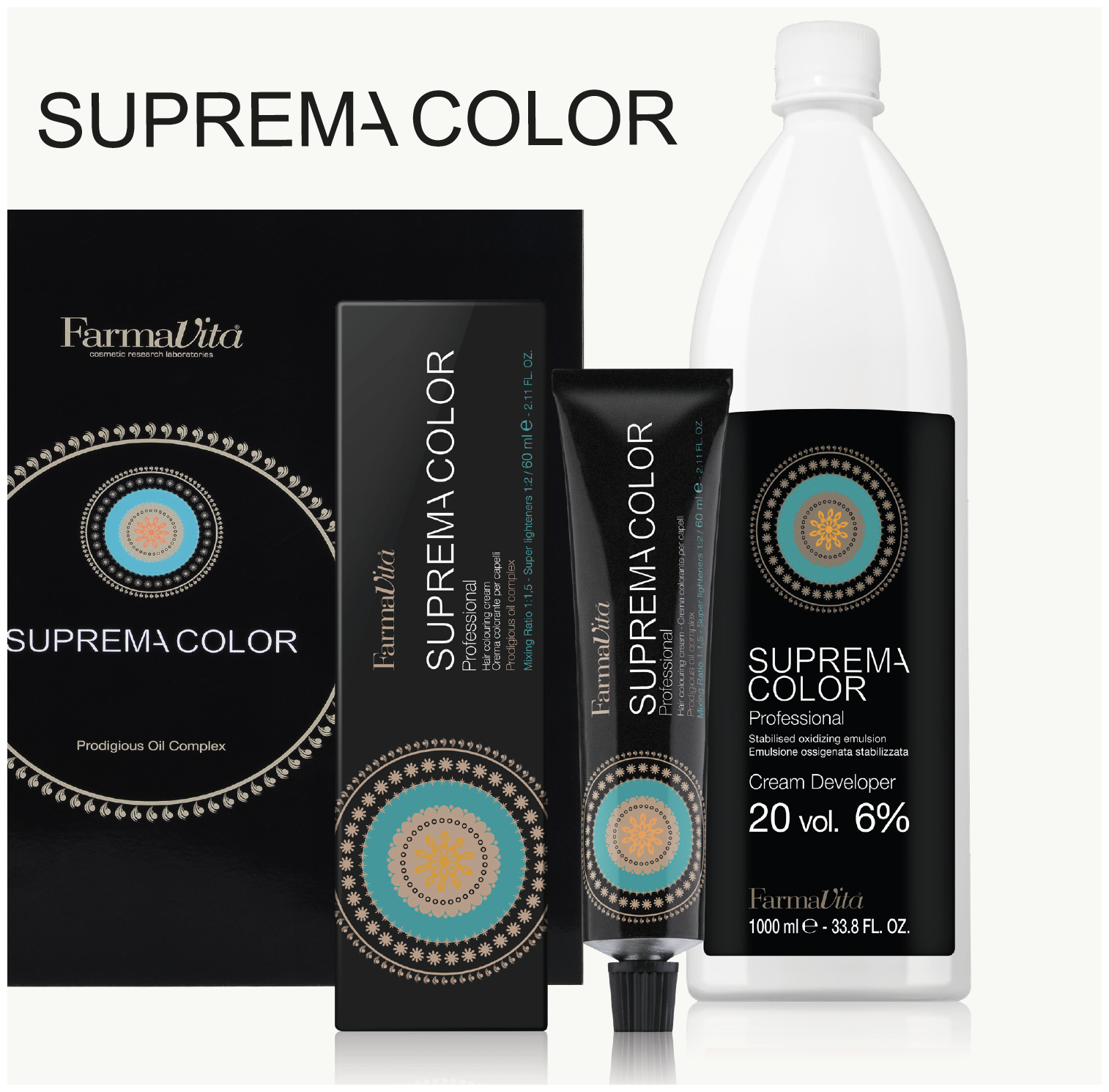 Стойкая крем-краска Superma color (3734, 60/7.34, блондин золотисто-медный, 60 мл, Золотистые тона) FarmaVita - фото №20