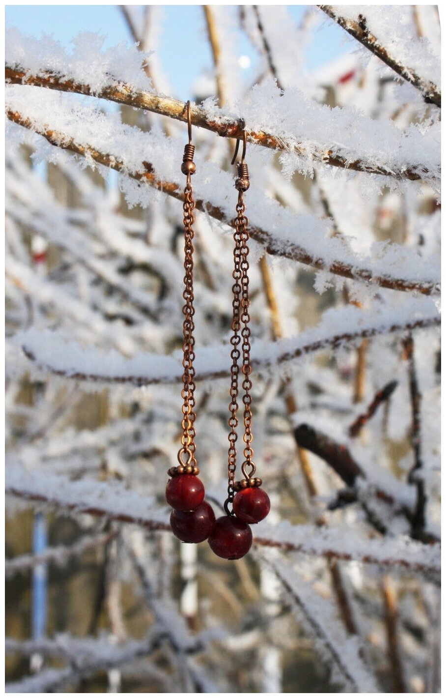 Серьги цепочки