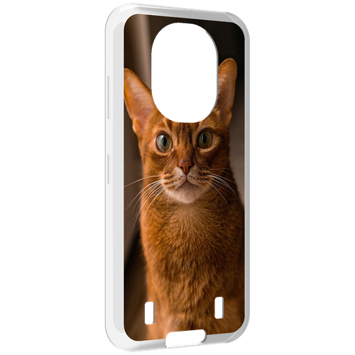 Чехол MyPads порода кошки абисинская для Oukitel WP16 задняя-панель-накладка-бампер