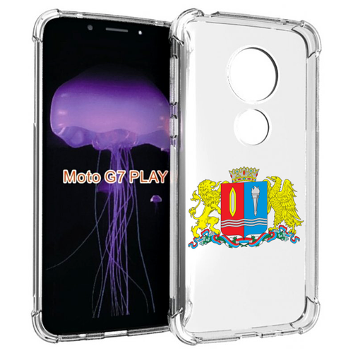 Чехол MyPads герб-иваноской-области для Motorola Moto G7 Play задняя-панель-накладка-бампер