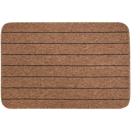 Коврик Como 67x100 см полипропилен цвет коричневый/чёрный