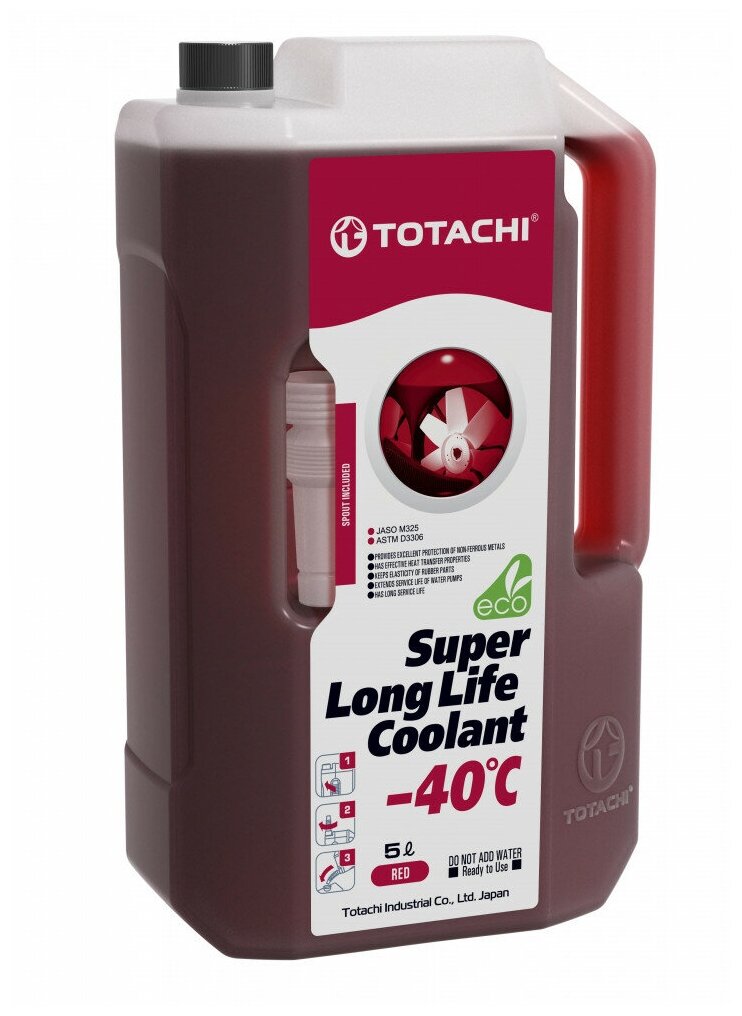 Жидкость охлаждающая Totachi Super Long Life Coolant Red -40 G12 5кг. 41805