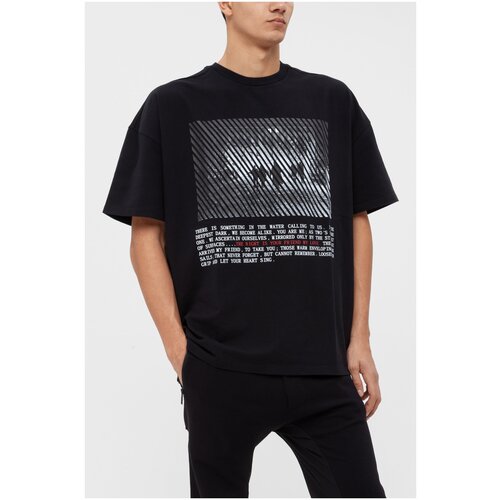 фото Футболка thom krom цвет черный размер 48