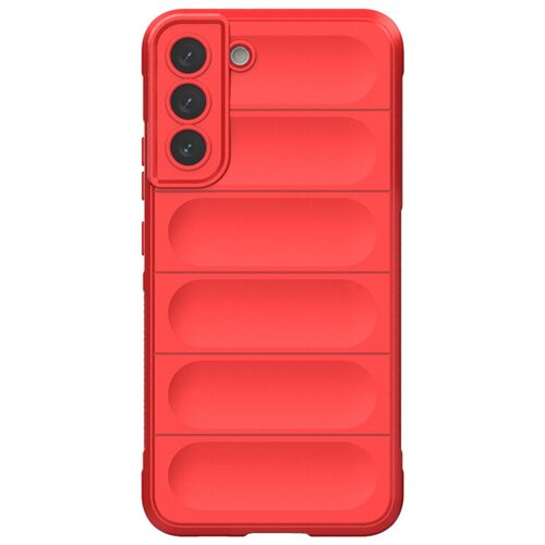 противоударный чехол flexible case для samsung galaxy s21 fe серый Противоударный чехол Flexible Case для Samsung Galaxy S21 FE красный