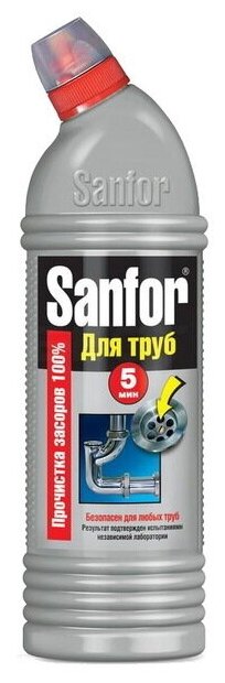 Средство для прочистки труб SANFOR Turbo1000 г