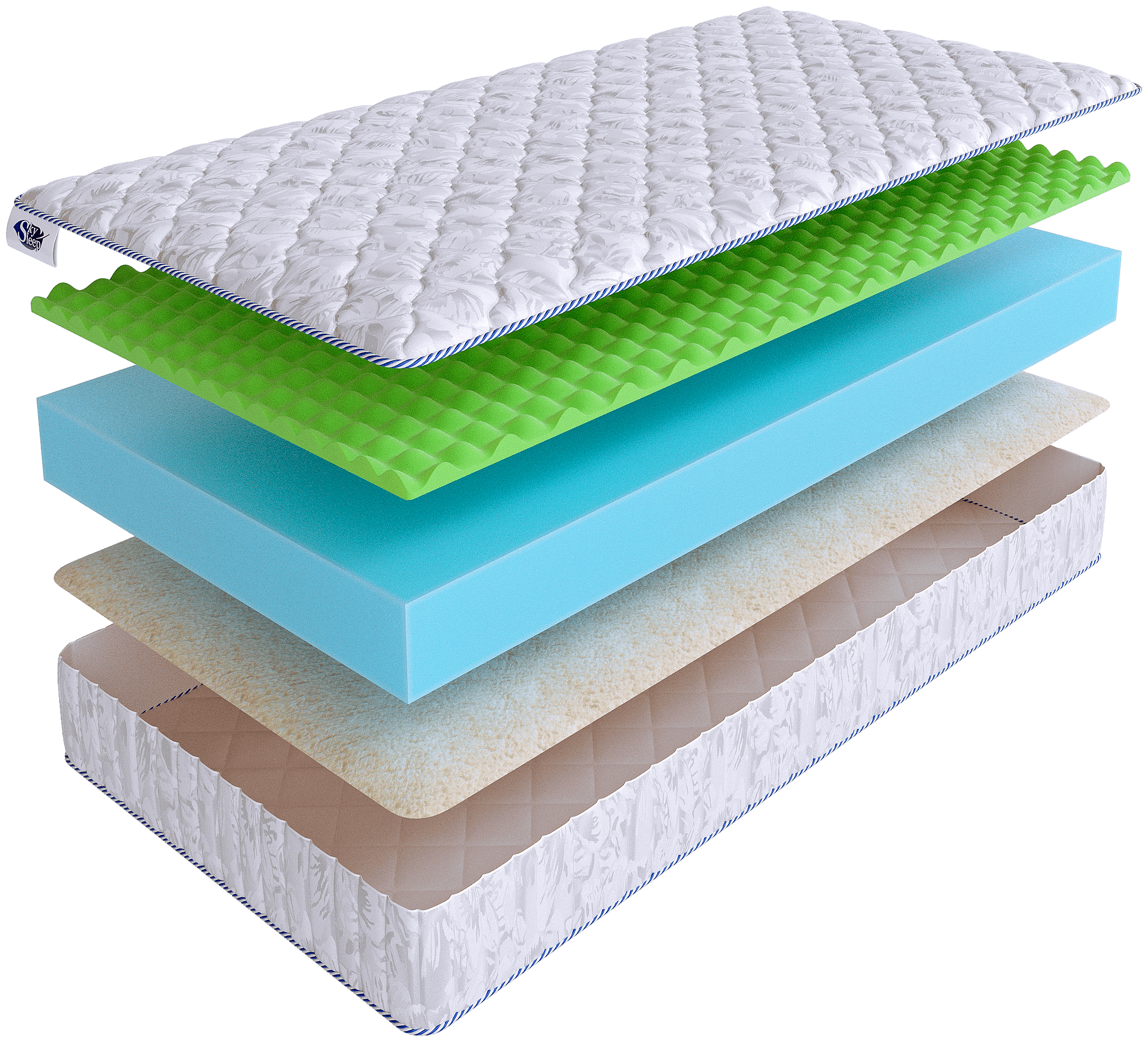 Матрас SkySleep Wave Roll Winter 120х190, стандартный