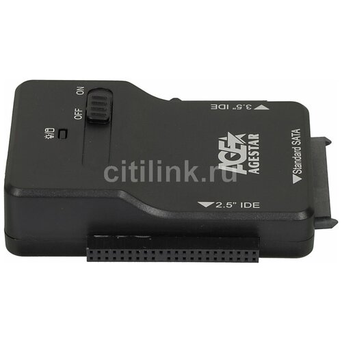 Адаптер-переходник для HDD AgeStar 3FBCP1 IDE SATA пластик черный 2.5 3.5