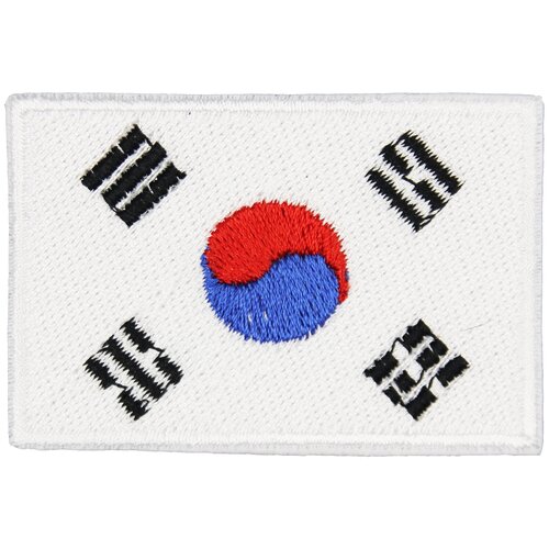 Нашивка, патч, шеврон Флаг Южной Кореи 60x40mm PTC338