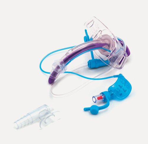 Изображение товара Трахеостомическая трубка Blue Line Ultra Suctionaid с манжетой Soft Seal и линией аспирации поверх манжеты, размер 8.0 (100/860/080CZ)