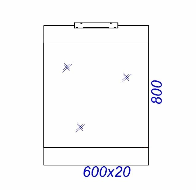 138 зеркало 60 см, дуб седой Aqwella бриг br. 02 06 gray 06/gray Br.02.06/Gray