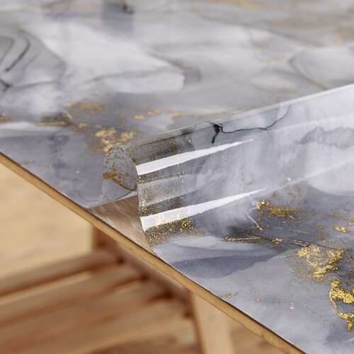 Гибкое стекло на стол 80х140 см 0,8 мм