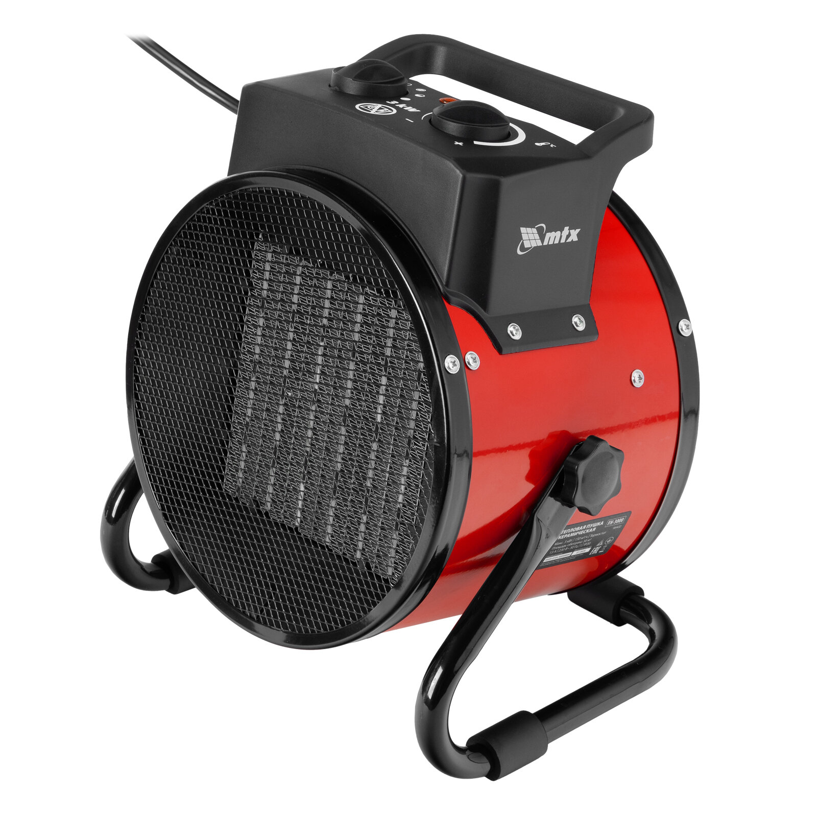 Тепловая пушка керамическая MTX FH-3000 3000Вт термостат