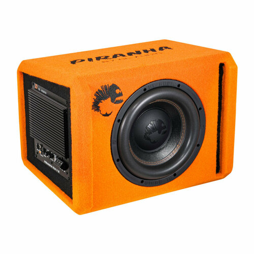 Сабвуфер активный DL AUDIO Piranha 10А V2 Orange 25 см 10 дюйм 700Вт 23-220 Гц 1299000₽