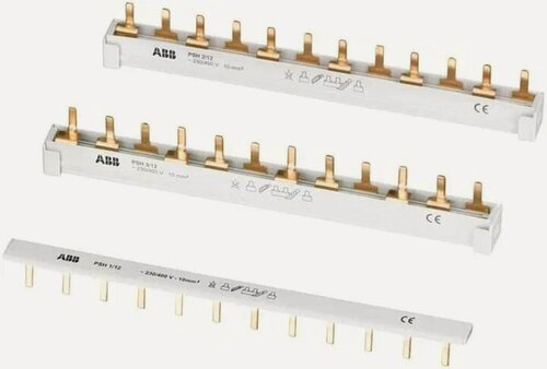 Изображение товара Шина комплектная ABB, 2-х фазная, 12 контактов PS2-12, 1 шт.