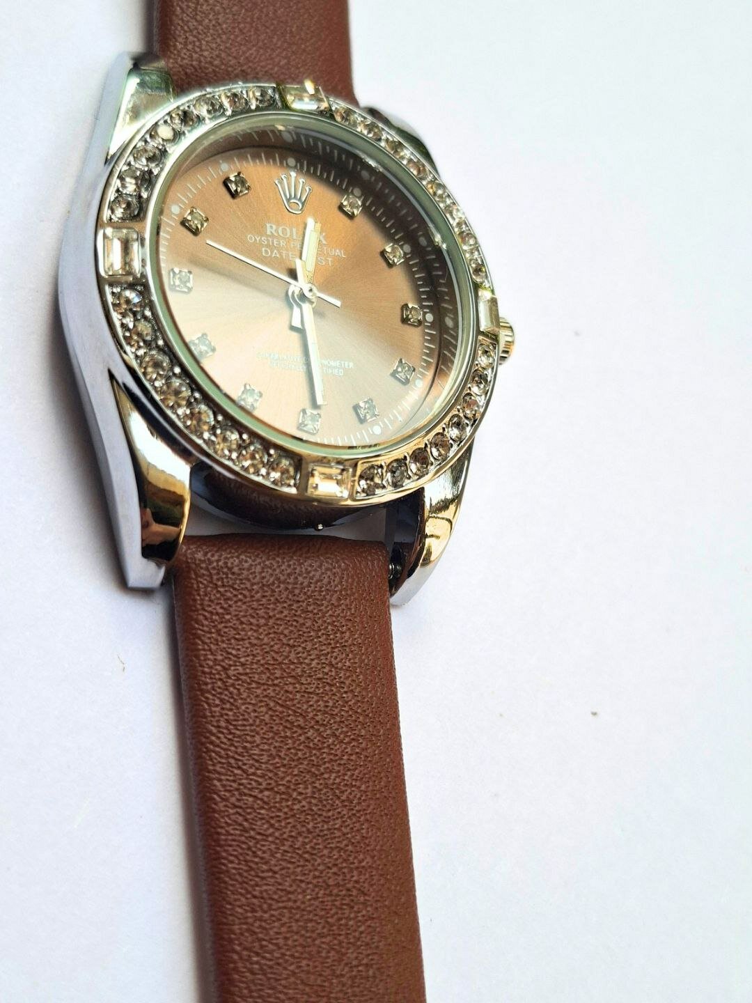 Наручные часы Rolex, коричневый — фото 1