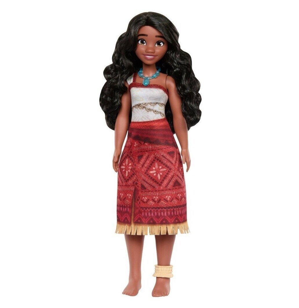 Кукла Mattel Disney Princess Моана с аксессуарами JBT56, коричневый/красный