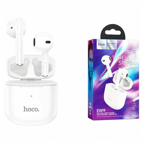 Наушники беспроводные HOCO EW19 цвбелый 94400₽