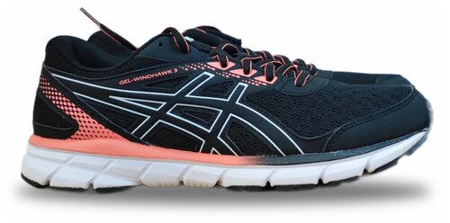 Кроссовки ASICS, размер 7.5US (39EU), черный, розовый