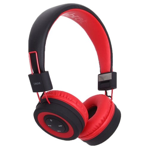 Наушники полноразмерные Celebrat A4 bluetooth цвет красный 128600₽