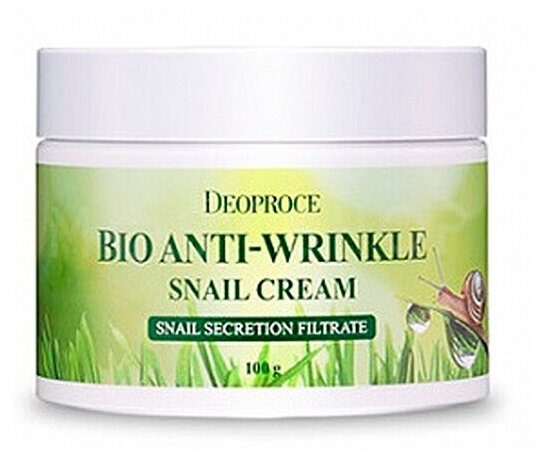 Антивозрастной крем для лица с муцином улитки Deoproce Bio Anti Wrinkle Snail Cream