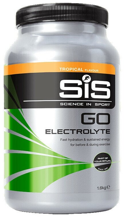 Изотоник SCIENCE IN SPORT (SiS) GO Electrolyte Powder 1600 г, Тропические фрукты