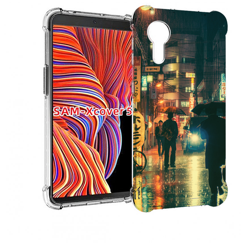 Чехол MyPads Токио-сеул для Samsung Galaxy Xcover 5 задняя-панель-накладка-бампер