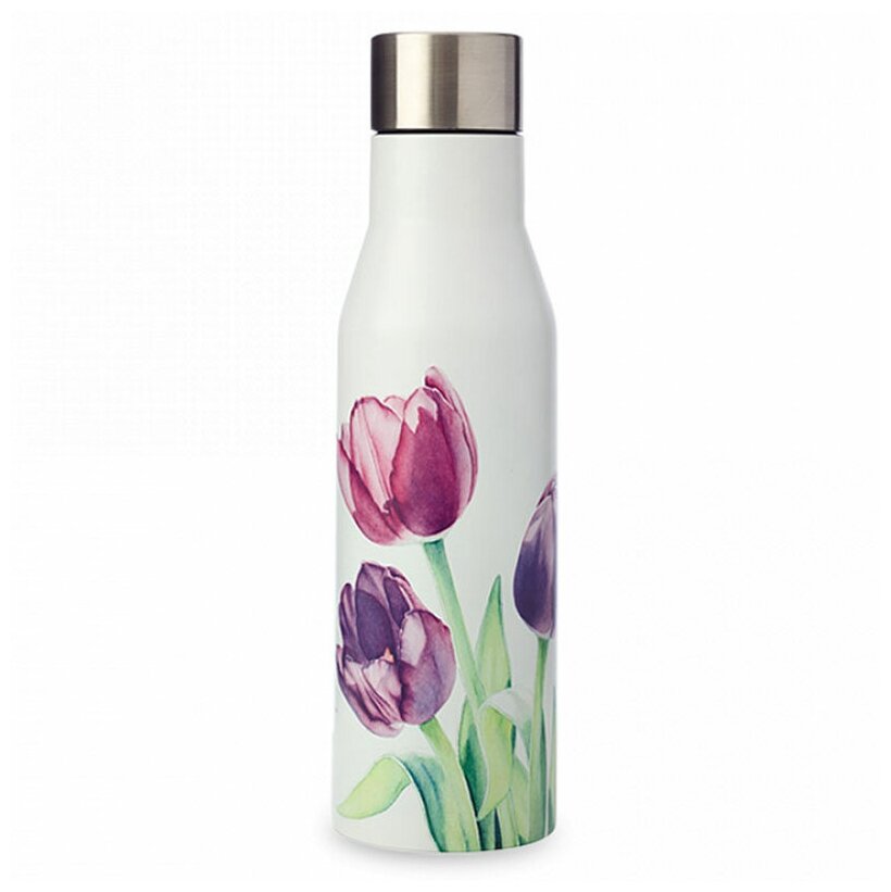 Термос-бутылка вакуумная Maxwell & Williams "Тюльпаны" 0.4л (mw890-jr0144) - фотография № 1