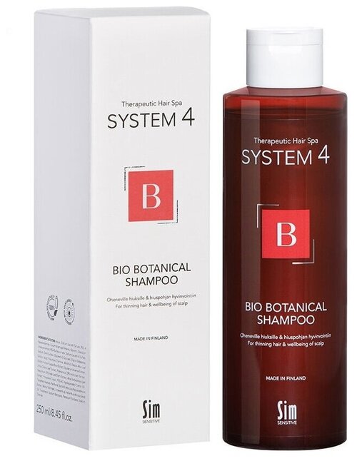 4System Био Ботанический шампунь от выпадения волос, система 4, 250мл