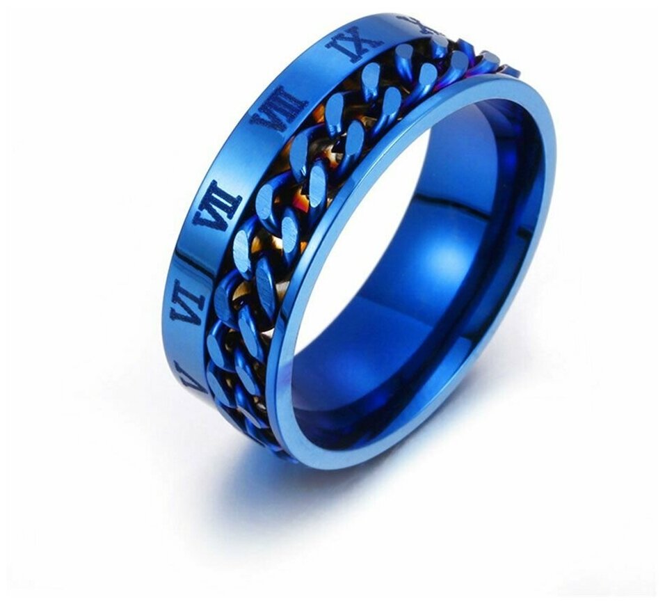 фото Кольцо TASYAS Цепь времени blue