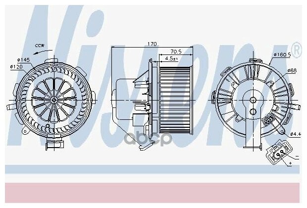 Мотор Отопителя Mb Sprinter -A/C 06- Nissens арт 87106