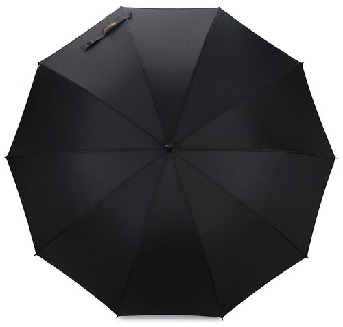 Зонт-трость Dolphin, полуавтомат, купол 98 см, 10 спиц, черный