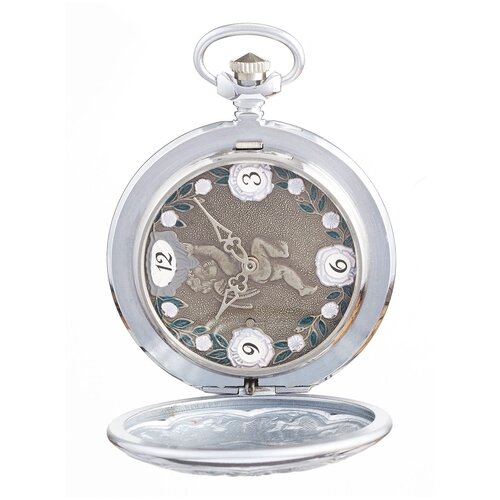 Карманные часы Молния, серебряный карманные часы yisuya кварцевые нержавеющая сталь