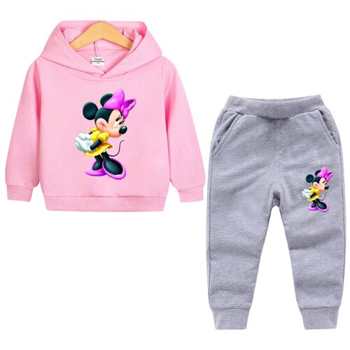 фото Детский костюм серо/розовый с минни маус 90 amarissa-baby