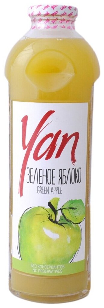 Нектар из зеленого яблока Yan 930 мл. Армения - фотография № 4