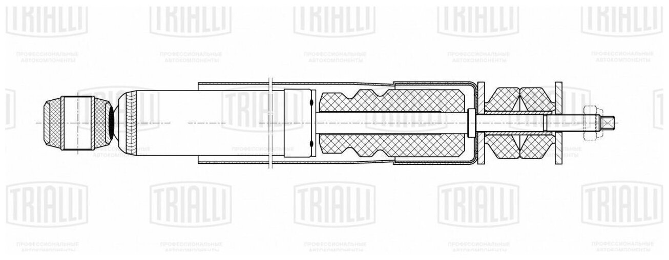 Амортизатор для а/м Suzuki SX4 (06-) 4x4 задн. (AG 24502), TRIALLI AG24502