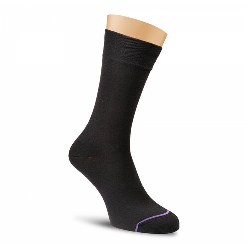 Бархатистые мужские носки (90% Микромодал), Н4-5шт-чёрный-29