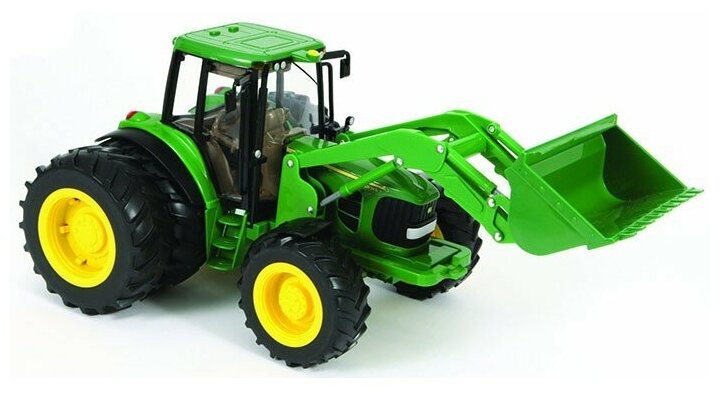 Трактор Tomy John Deere 6830 с двойными колесами и погрузчиком TO42425