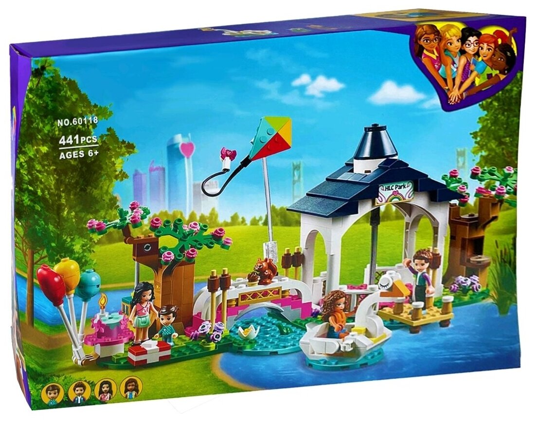 Конструктор/ Френдс/ Подружки/Friends/ Парк Хартлейк Сити/ 441 деталь/ 60118