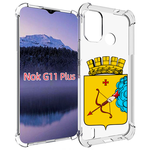 Чехол MyPads герб-кировская-область для Nokia G11 Plus задняя-панель-накладка-бампер