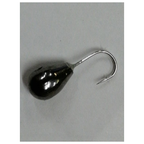 Мормышка Капля с отверстием цвет: Никель(Черный) 3.5мм 0.6гр 10шт