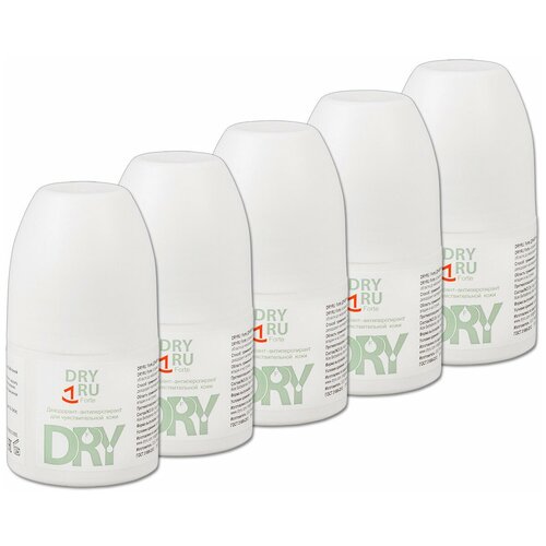 Антиперспирант роликовый DryRU Forte Roll-on, для чувствительной кожи, 50 мл, 5 шт.