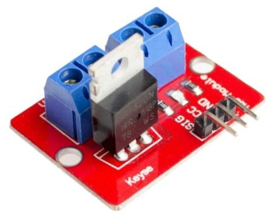 Модуль MOSFET транзистора IRF520 (силовой ключ) 0-24V 5A, для ARDUINO