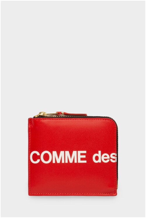 Кошелек Comme des Garcons Wallet, фактура тиснение, красный