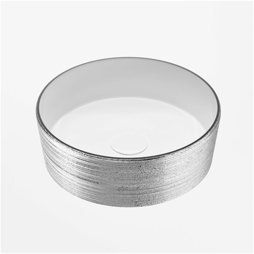 Раковина-чаша Grossman GR-5020SW 35х35 серебро/белая внутри